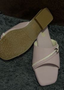 Stylish Pink Slip-On Sandals with Embellishments