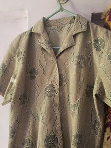 Vintage Floral Print Shirt