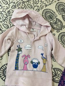 Cute Baby Pink Animal Pajama Set