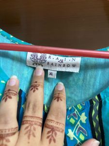 Boho Turquoise Chic Kurta / Mini Dress