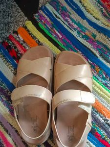 Beige Slingback Sandals