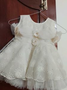 Elegant White Party Dress for Girls