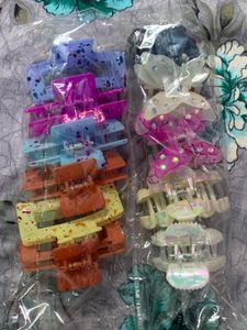 Pearl Hair Claw Clips Set