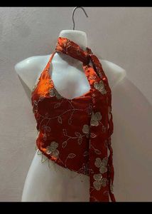 Desi chatpata backless halter top