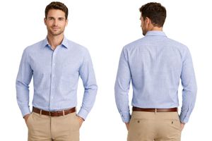 Men's Blue Checkered Shirt