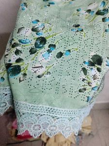 Light Green Floral Kurta sets