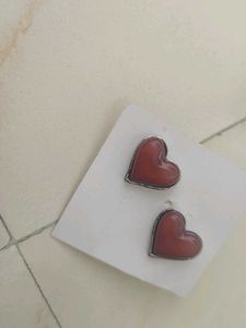 Heart Charm Necklace &amp; Earrings Set