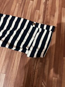Striped Mock Neck Top