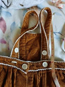 Cute Corduroy Pinafore Dress