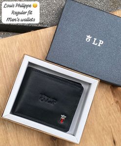 Louis Philippe Black Leather Men's Wallet