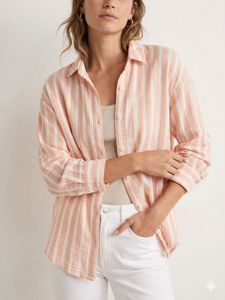 Striped Button-Up Shirt