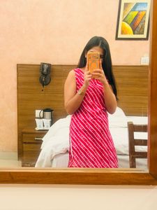 Pink Striped Kurta