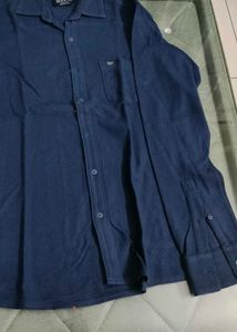 Men's Navy Blue Casual Shirt