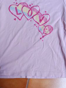 Cute Girls 'Love' Tee 6 years old