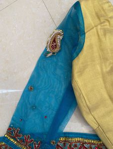 Heavy Vintage zari work Saree