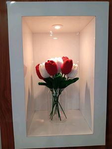 Crochet Red Tulips 🌷❤️
