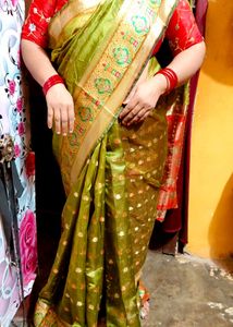 Saree With Unstitched Blouse Attached