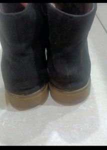 Black Lace-Up Boots