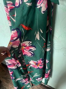 Green Floral Maxi Dress