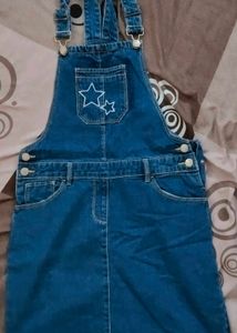 Denim short dress