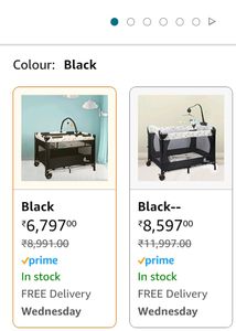 Convertible Bedside Portable Baby Cot