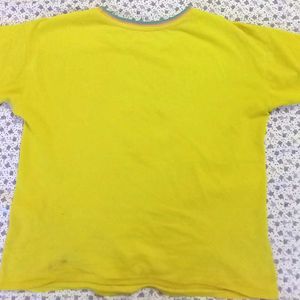 Yellow "Oohhh Snap!" Camera Sequin T-Shirt