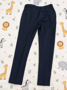Men's Navy Blue Slim Fit Trousers