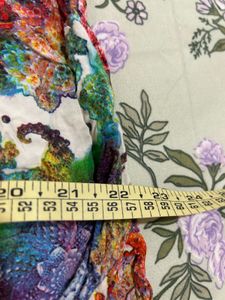 Vibrant Floral Print Casual Top