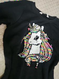 Cute Black Unicorn Dress