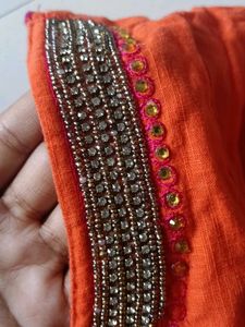 90s y2k heavily beaded stones short kurti