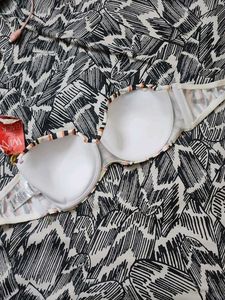 Striped Bandeau Bikini Top 👙💕