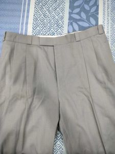 Men's Classic Grey Pleated Pants