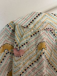 Boho Abstract Print Blouse