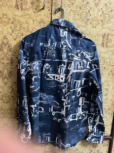 Lee Cooper Men's Blue Printed Shirt