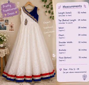 Beautiful White & Royal Blue