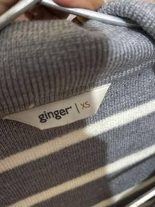 Striped Collared Sweater