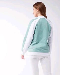 Stylish Two-Tone Bomber Jacket