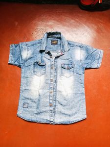 Men's Washed Denim Shirt