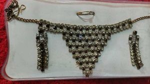 Stunning Rhinestone Jewelry Set with Ring