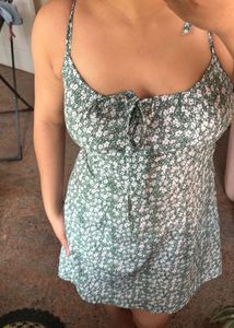 Cute Floral Smocked Mini Dress
