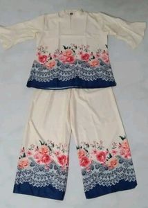 Floral Print Top and Bottom Set