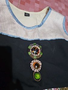 Embellished straight kurti Stones
