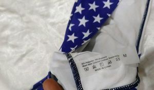 American Flag Bikini Top panty set