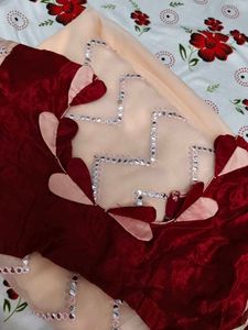 combo of 2 designer saree peach and baby pink