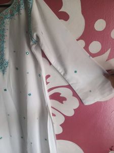 Cyan Color Kurta Set