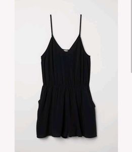 H&amp;M Black Sleeveless Romper