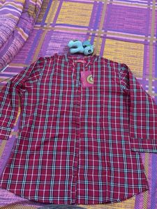 Chic Plaid Button-Up Tunic Shirt