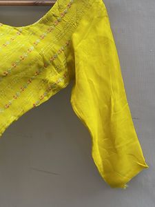 Yellow Embroidered Kurta
