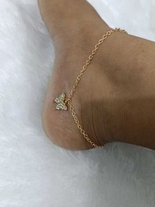 Sparkling Butterfly Charm anklets