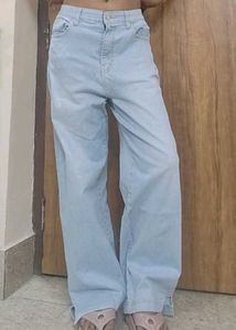 Light Wash Wide Leg Jeans